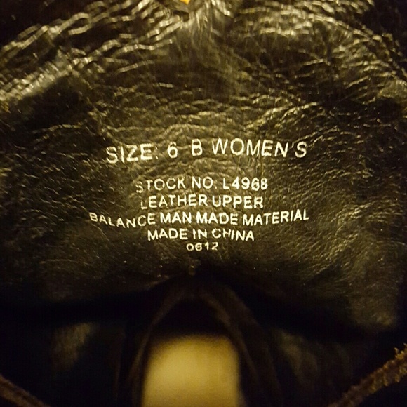 Justin Leather Heavily Stitched Tall Cowboy Boots - Picture 4 of 4