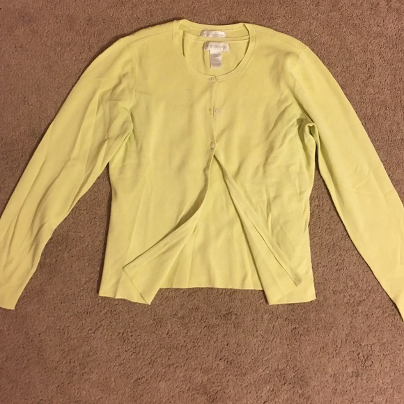 Worthington Sweater Set. Mellow Yellow.  Large.