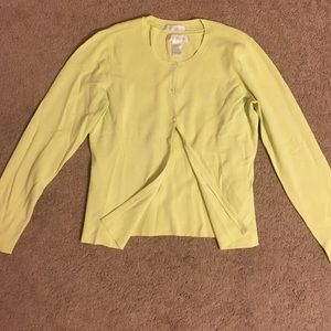 Worthington Sweater Set. Mellow Yellow.  Large.