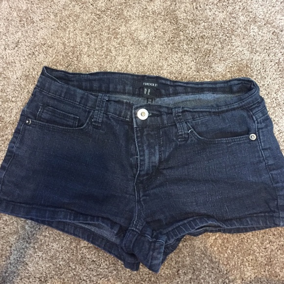 Forever 21 Pants - Forever 21 Dark (Almost Black) Jean Shorts
