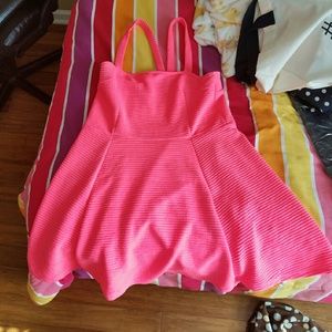 Hot pink dress