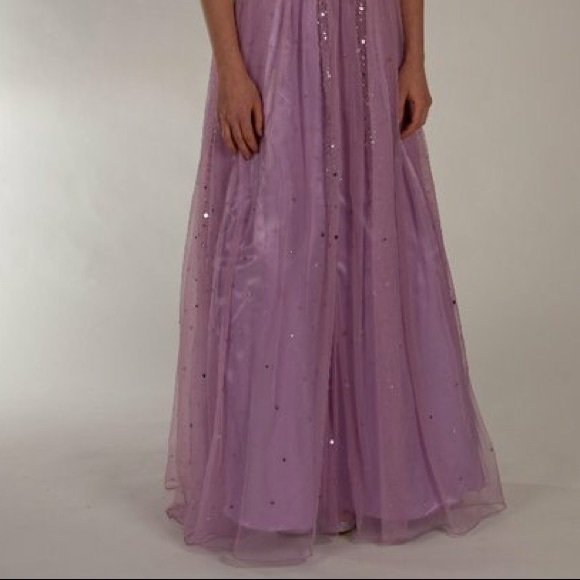 Adrianna paper pink / purple sequin ball gown - Picture 4 of 4