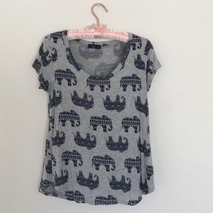 🐘 Fun Elephant Print Blouse 🐘