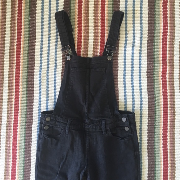 Paige Denim Black Overalls