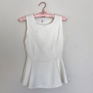 Structured Peplum top!