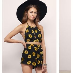 sunflower romper set