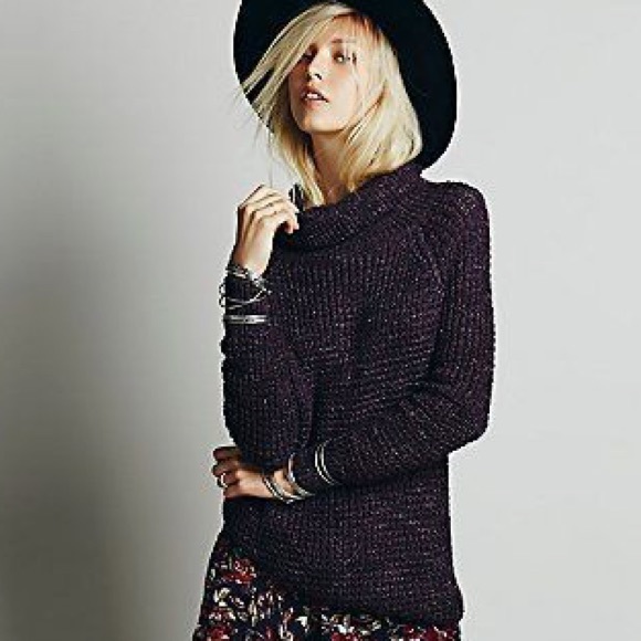 Free People Dylan Tweedy Turtleneck Sweater