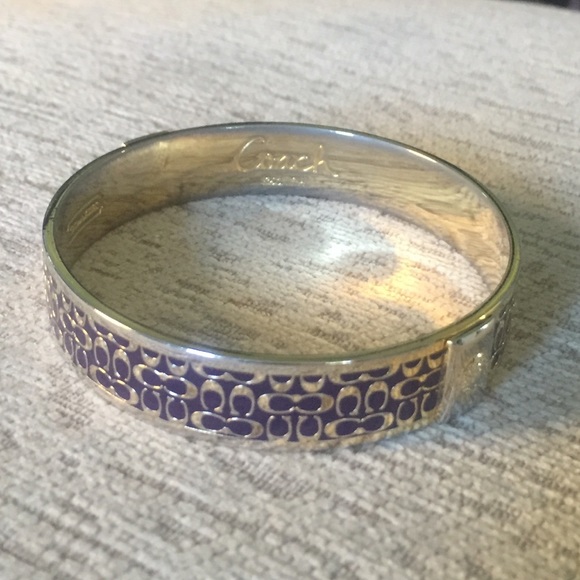 Purple/gold Coach bangle