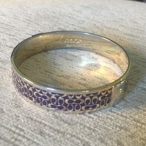 Purple/gold Coach bangle