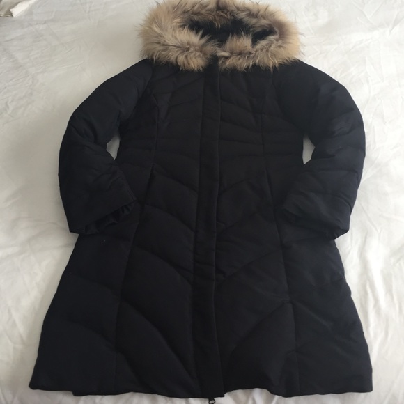 parka with real fur trim hood