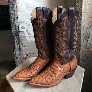 Justin Full Quill Ostrich Boots