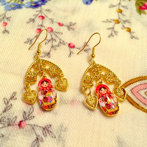 😍Russian Doll Earrings Matryoshka Babushka