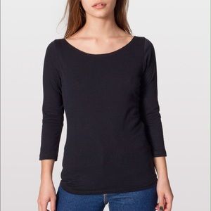 American Apparel Boatneck Tee