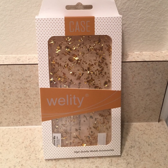 iPhone 6 Plus Gold flakes phone case!