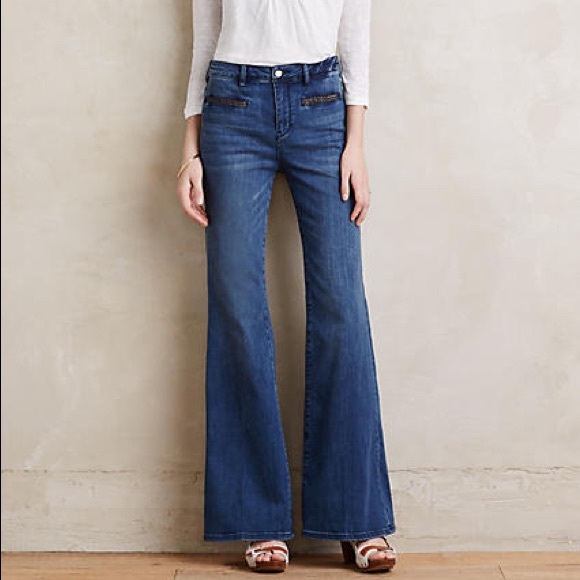 anthropologie flare jeans
