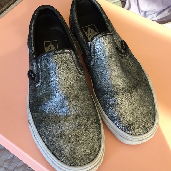 Metallic Vans slip on Sneaker