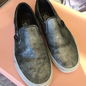 Metallic Vans slip on Sneaker