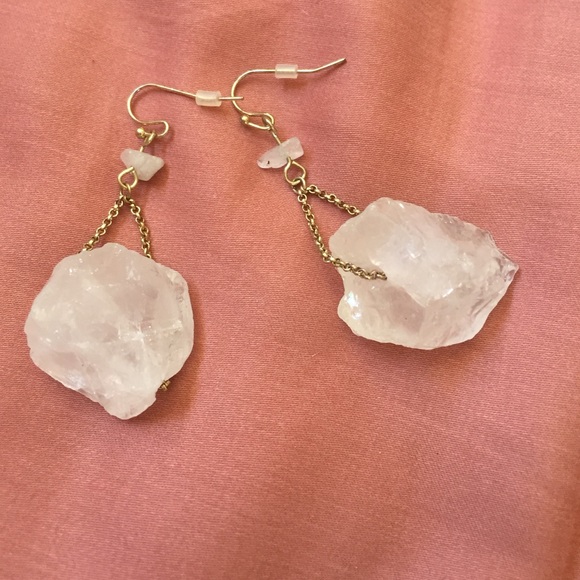 Quartz earrings