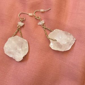 Quartz earrings