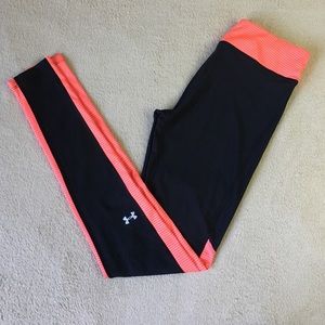 Pink & Black Under Armour Compression Leggings