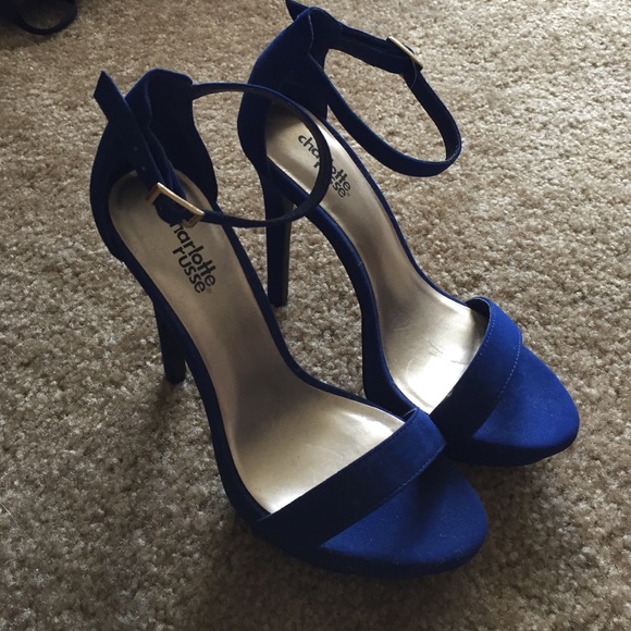 NWT Blue heeled sandal