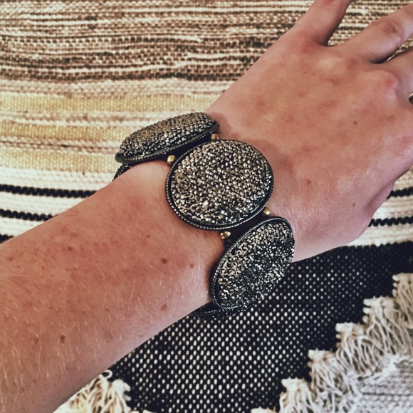 Charcoal Bling Bracelet - Picture 1 of 2