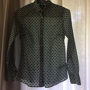 JCrew Perfect Shirt Honeypie print