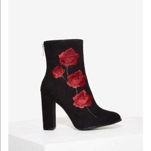 Intentionally Blank Rosa Embroidered Suede Boot