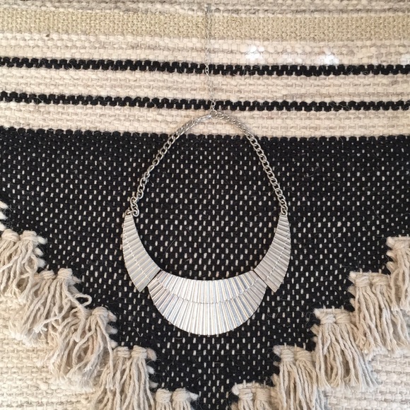Silver H&M Plate Necklace