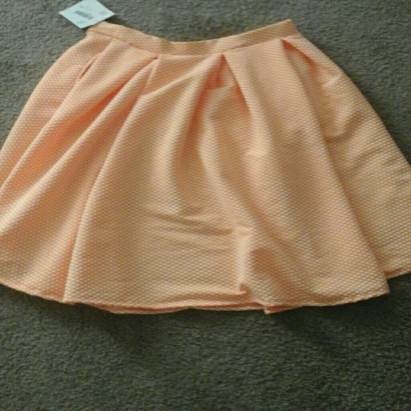 Lularoe Madison Neon Orange Skirt NWT
