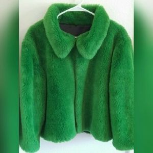 Vintage retro faux fur coat