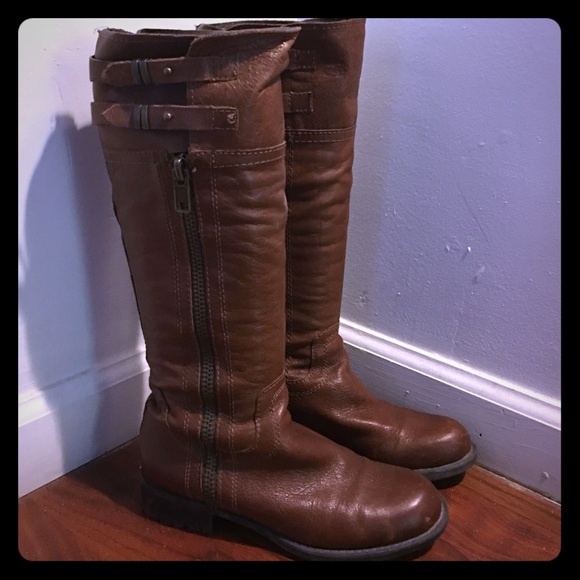 Tall brown boots