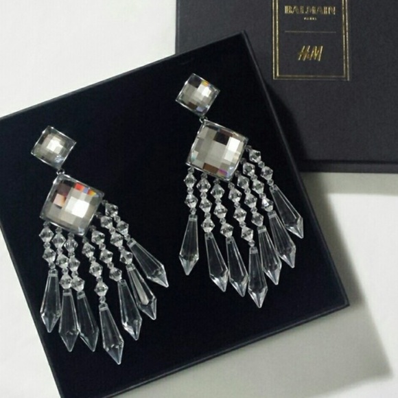 H & M x Balmain earrings
