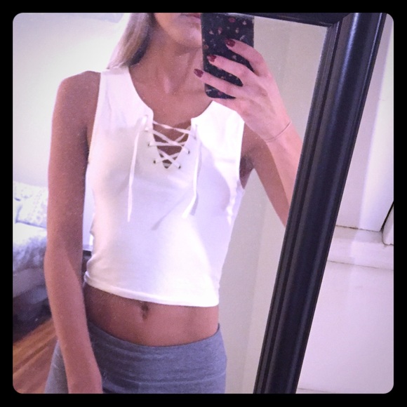 TopShop lace up tank