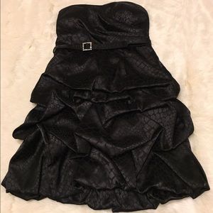 Strapless black Cheetah print dress!