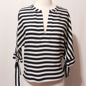 Zara Tops - ZARA Navy & White Stripe Blouse NWOT Zara Tops - ZARA Navy & White Stripe Blouse NWOT