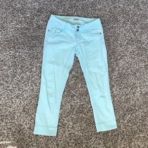 💠Mint Colored Cropped Jeans💠