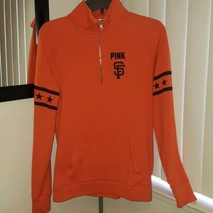 PINK SF Giants Zip Up Sweater