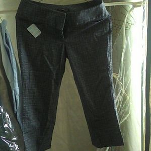 Black and white capris