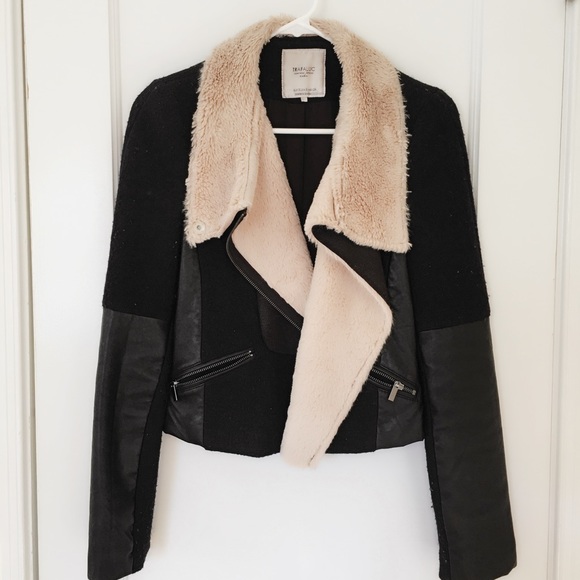 🎉Insta-Chic HP🎉 Zara Mixed Fabric Jacket