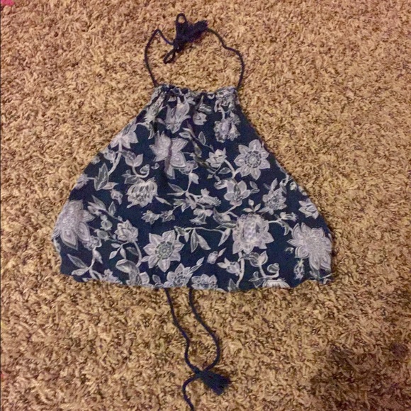 UO Open back halter top