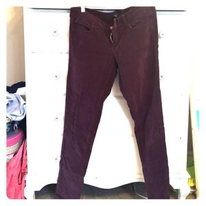 Corduroy skinny pants