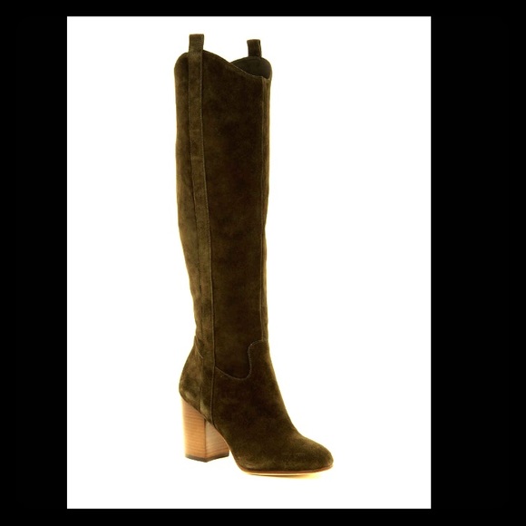 Via Spiga 'Babe' Tall Boot - Green 8.5