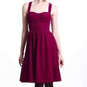 Anthropologie Plum Corduroy Dress