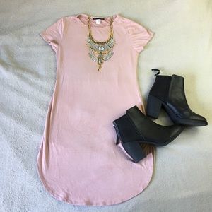 Dust Rose Suede Tunic