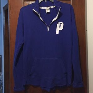 PINK half zip pullover