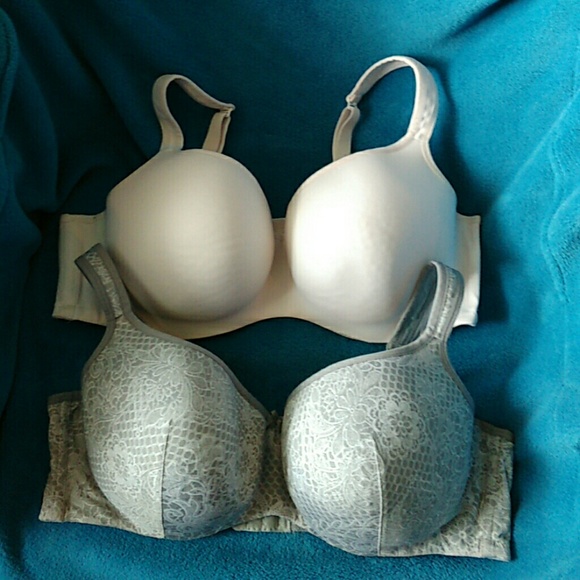 2 Cacique Balconette light padded underwire bras