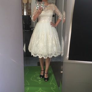 Chi Chi London champagne color dress