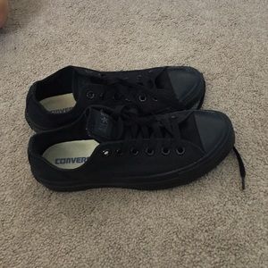 All Black Converse