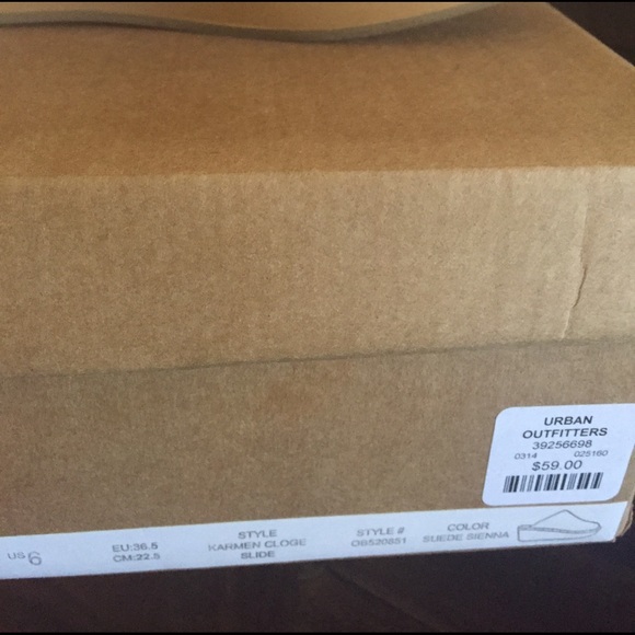 Urban Outfitters Karmen Sienna Suede Clog Slides - Picture 8 of 8